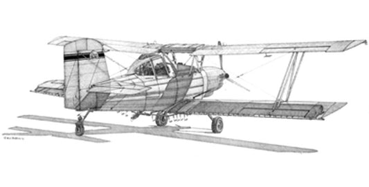 Turbine AgCat DeSpain Pen and Ink Drawing