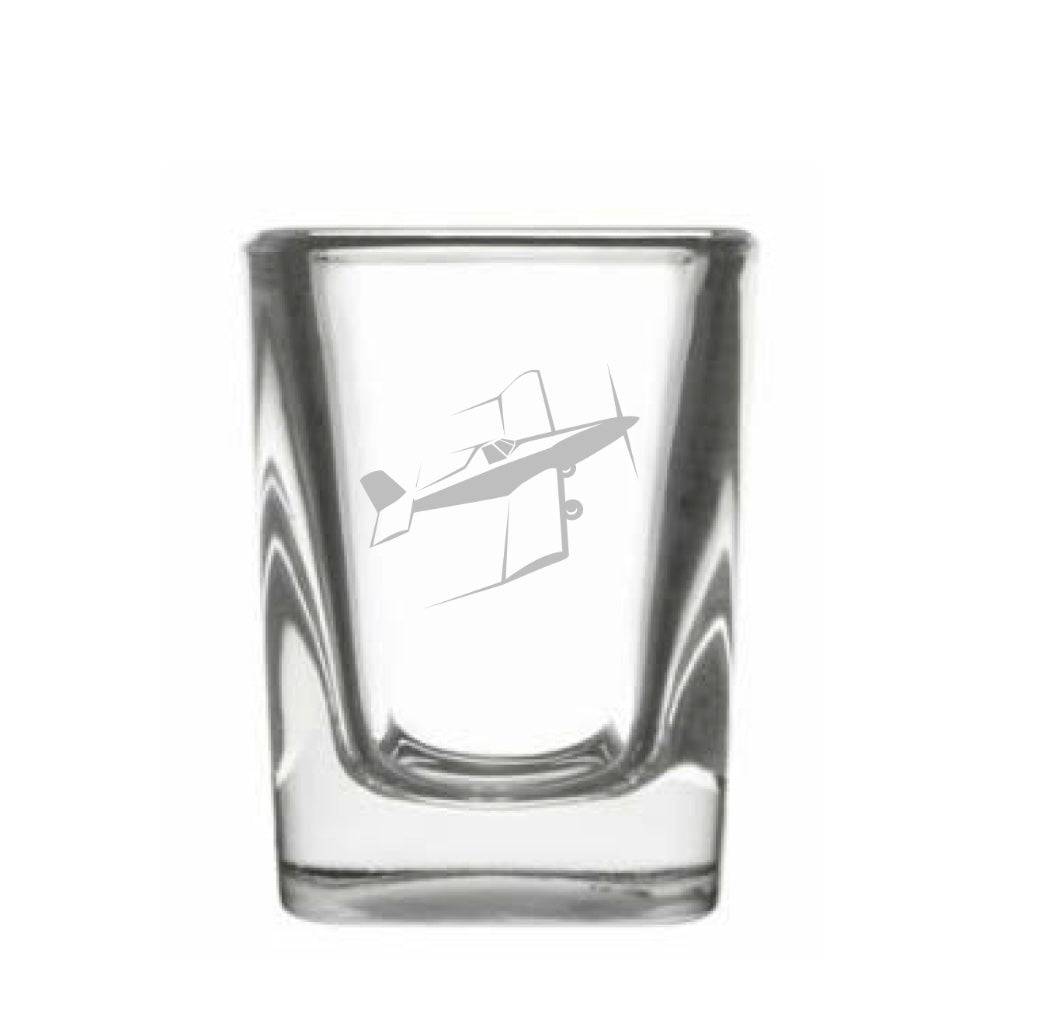 Prism Ag Plane Shot Glass