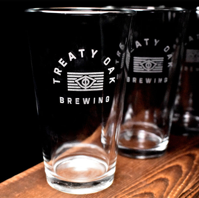 Ag Plane Pint Glass