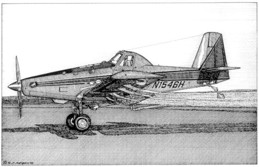 Air Tractor AT-802 DeSpain Pen and Ink Drawing