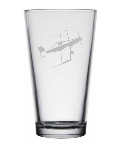 Ag Plane Pint Glass